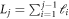 ${L}_{j}={\sum }_{i=1}^{j-1}\,{\ell }_{i}$