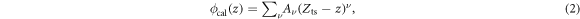 Equation (2)