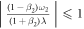 $\left|\tfrac{(1-{\beta }_{2}){\omega }_{2}}{(1+{\beta }_{2})\lambda }\right|\leqslant 1$