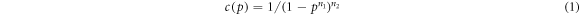Equation (1)