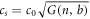 ${c}_{s}={c}_{0}\sqrt{G(n,b)}$