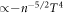 $\propto -{n}^{-5/2}{T}^{4}$