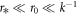 ${r}_{* }\ll {r}_{0}\ll {k}^{-1}$