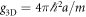 ${g}_{3{\rm{D}}}=4\pi {{\hslash }}^{2}a/m$