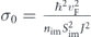 ${\sigma }_{0}=\frac{{\hslash }^{2}{v}_{\text{F}}^{2}}{{n}_{\text{im}}{S}_{\text{im}}^{2}{J}^{2}}$