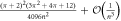 $\tfrac{{\left(\pi +2\right)}^{2}(3{\pi }^{2}+4\pi +12)}{4096{\bar{n}}^{2}}+{ \mathcal O }\left(\tfrac{1}{{\bar{n}}^{3}}\right)$