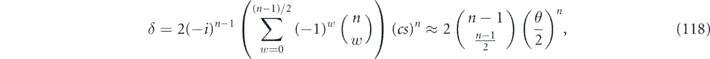 Equation (118)