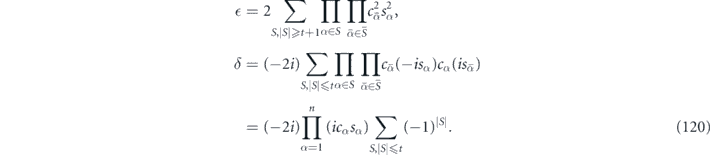 Equation (120)