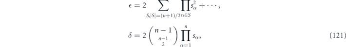 Equation (121)