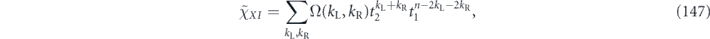 Equation (147)