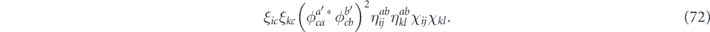 Equation (72)