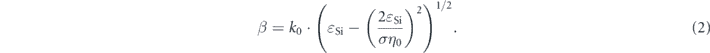 Equation (2)