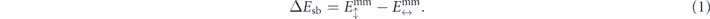 Equation (1)