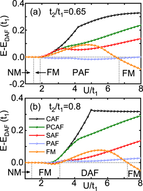 Uncovering double-stripe and plaquette antiferromagnetic