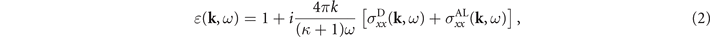 Equation (2)