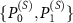 $\{P_0^{(S)}, P_1^{(S)}\}$