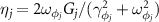 $\eta_{j} = 2\omega_{\phi_j}G_j/(\gamma_{\phi_j}^2+\omega_{\phi_j}^{2})$