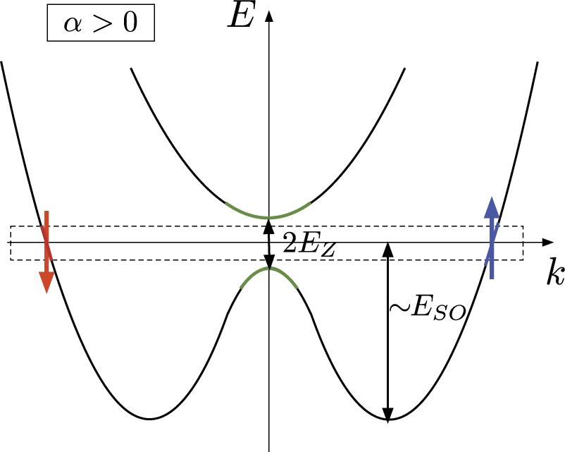 The Dirac paradox in 1 + 1 dimensions and its realization with spin ...