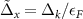 $\tilde{\Delta}_x = \Delta_{k}/ \epsilon_F$