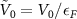 $\tilde{V}_0 = V_0 / \epsilon_F$