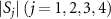 ${|S_j|}~(j = 1,2,3,4)$