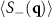 $\langle S_-(\mathbf{q})\rangle$