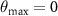 $\theta_{\mathrm{max}} = 0$