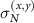 $\sigma_N^{(x,y)}$
