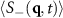 $\langle S_-(\mathbf{q},t) \rangle$