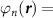 $\varphi_n(\boldsymbol{r}) =$