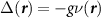 $\Delta(\boldsymbol{r}) = -g\nu(\boldsymbol{r})$