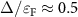 $\Delta/\varepsilon_\mathrm{F}\approx 0.5$