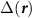 $\Delta(\boldsymbol{r})$