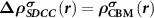 ${\boldsymbol{\Delta }}{{\boldsymbol{\rho }}}_{{\boldsymbol{SDCC}}}^{{\boldsymbol{\sigma }}}\left( {{\boldsymbol{r}}} \right) = {{\boldsymbol{\rho }}}_{\mathbf{CBM}}^{{\boldsymbol{\sigma }}}\left( {{\boldsymbol{r}}} \right)$