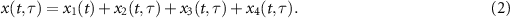 Equation (2)