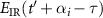 $E_{\text{IR}}(t^{^{\prime}}+\alpha_{i}-\tau)$