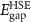 $E_{{\text{gap}}}^{{\text{HSE}}}$