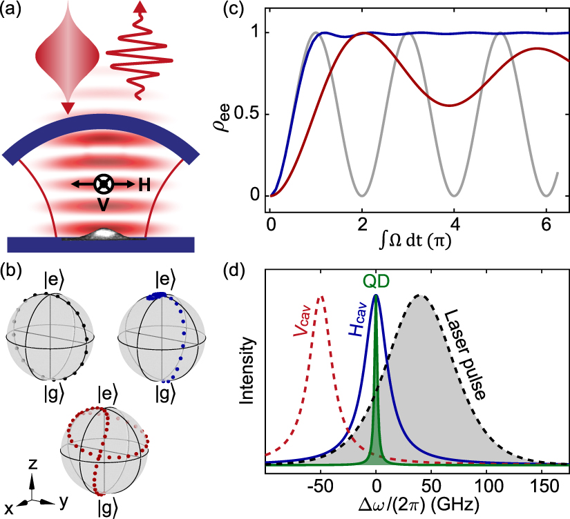 Cavity-enhanced excitation of a quantum dot in the picosecond regime ...
