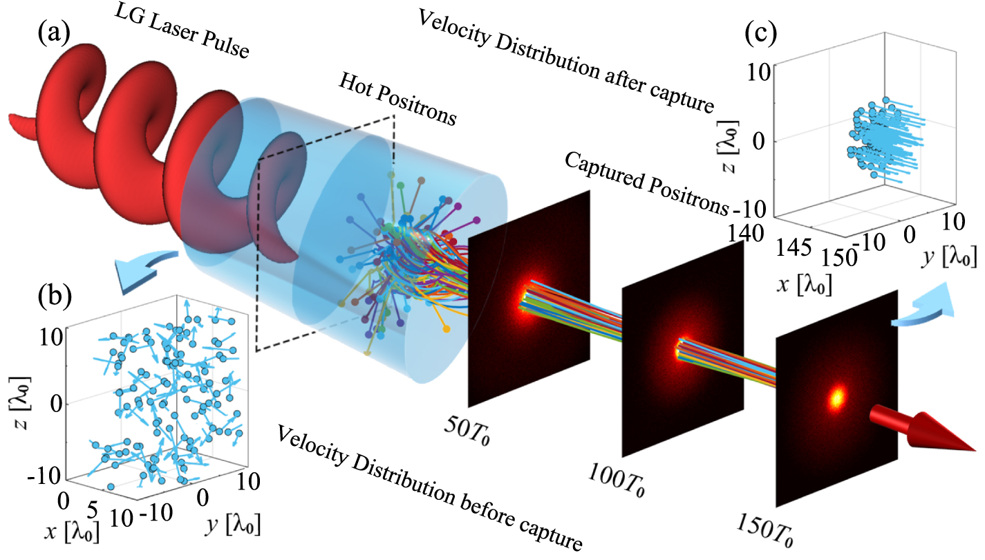 Collimation, compression and acceleration of isotropic hot positrons by ...