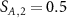 $S_{A,2} = 0.5$