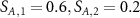$S_{A,1} = 0.6, S_{A,2} = 0.2$