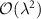 $\mathcal{O}(\lambda^{2})$
