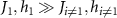 $J_{1}, h_{1} \gg J_{i\neq1},h_{i\neq1}$