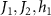 $J_{1}, J_{2}, h_{1}$