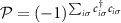 $\mathcal{P} = (-1)^{\sum_{i\sigma} c_{i\sigma}^\dagger c_{i\sigma}}$