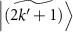 $\left| {\widetilde {\left( {2k^{\prime} + 1} \right)}} \right\rangle $
