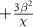 $ + \frac{{3{\beta ^2}}}{\chi }$