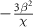 $ - \frac{{3{\beta ^2}}}{\chi }$