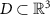 $D\subset \mathbb{R}^3$