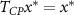 $T_{CP}x^* = x^*$